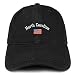Trendy Apparel Shop North Carolina USA Flag Low Profile Soft Cotton Baseball Cap