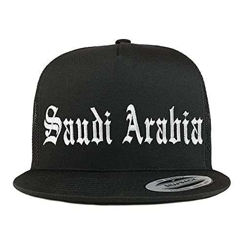 Trendy Apparel Shop Saudi Arabia Old English 5 Panel Flatbill Trucker Cap
