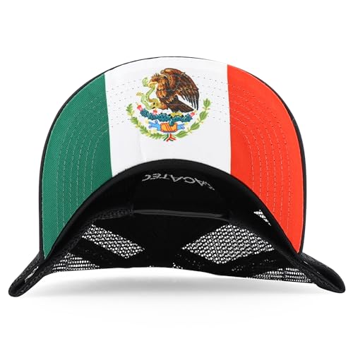 Trendy Apparel Shop Flag of Mexico State 5 Panel Mesh Back Snapback Cap