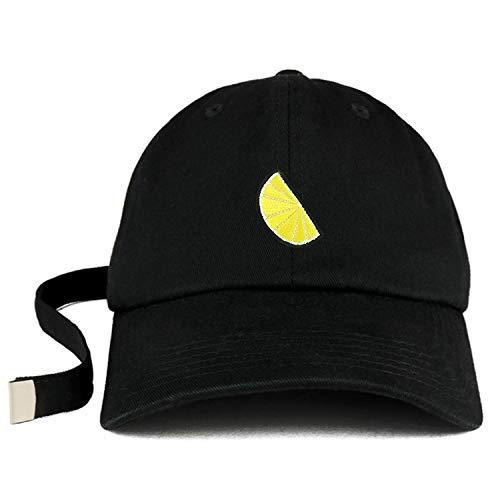 Trendy Apparel Shop Lemon Patch Unstructured Extra Long Strap Dad Hat