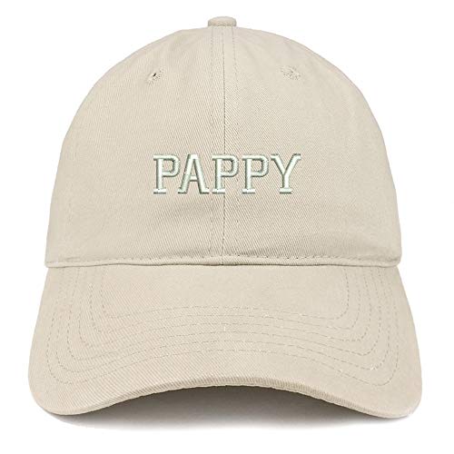 Trendy Apparel Shop Pappy Embroidered Soft Crown 100% Brushed Cotton Cap