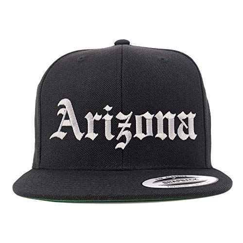 Trendy Apparel Shop Arizona State Old English Embroidered Flatbill Snapback