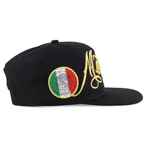 Trendy Apparel Shop Mexico Eagle Embroidered Flatbill Snapback Cap