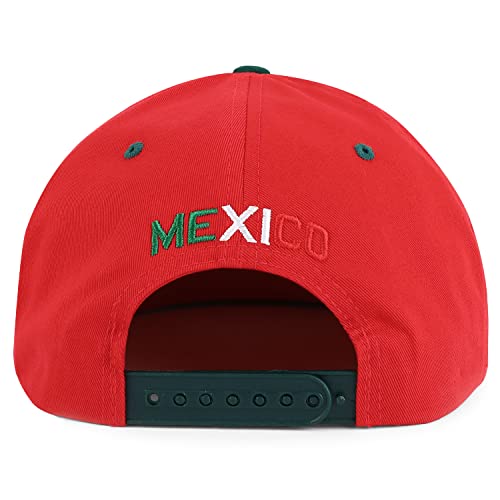 Hecho En Mexico Eagle 3D Embroidered Flat Bill Snapback Cap