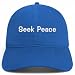 Trendy Apparel Shop Seek Peace Embroidered Cotton Unstructured Low Profile Dad Hat