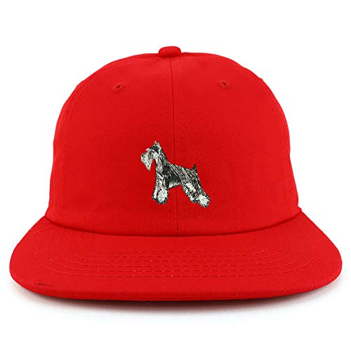 Trendy Apparel Shop Miniature Schnauzer Dog Low Profile Cotton Snapback Cap