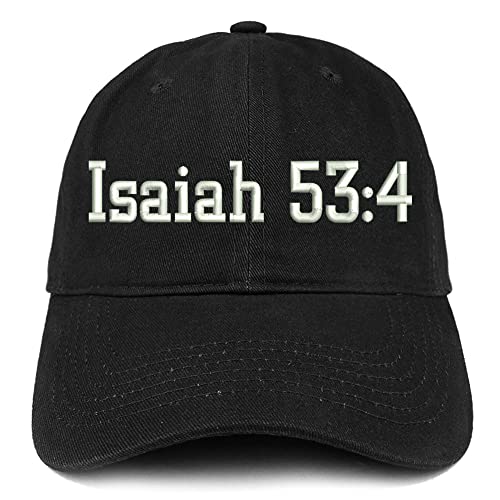 Trendy Apparel Shop Isaiah 53:4 Low Profile Soft Cotton Baseball Cap