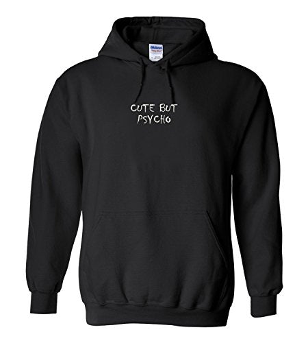 Trendy Apparel Shop Cute But Psycho Embroidered Heavy Blend Hoodie