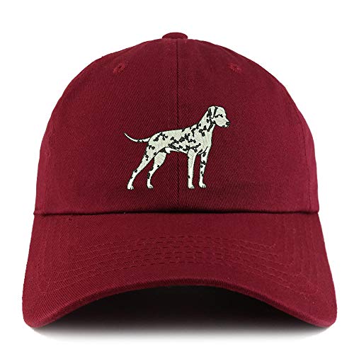 Trendy Apparel Shop Dalmatian Dog Embroidered Low Profile Soft Cotton Dad Hat Cap
