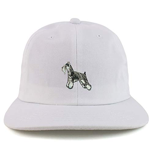 Trendy Apparel Shop Miniature Schnauzer Dog Low Profile Cotton Snapback Cap