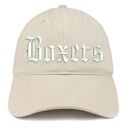 Trendy Apparel Shop Old English Boxers Low Profile Soft Cotton Baseball Cap