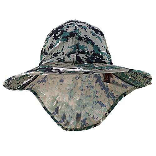 Trendy Apparel Shop Outdoorsman Sport Activity Large Bill Flap Boonie Mesh Cap