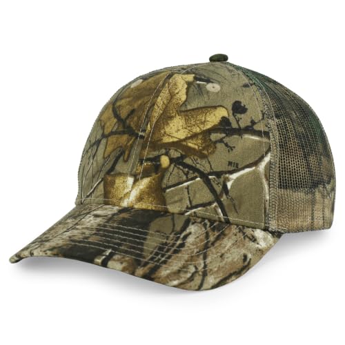 Trendy Apparel Shop Hunting Camouflage Adjustable Mesh Back Tucker Cap