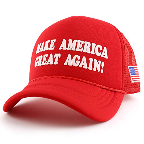 Trendy Apparel Shop Keep America Great Again Foam Printed Sponge Trucker Cap