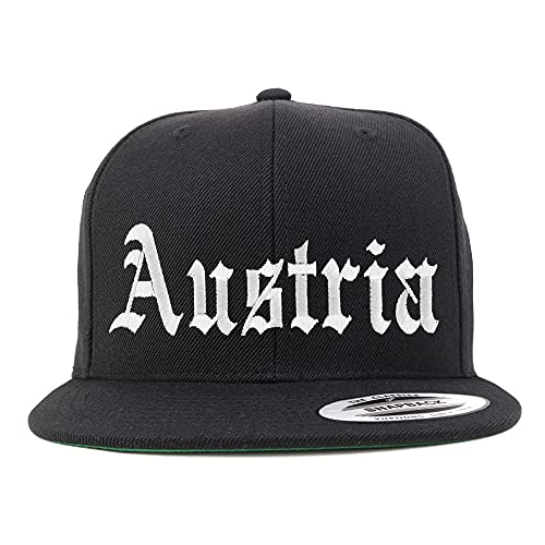 Trendy Apparel Shop Austria Old English Embroidered Flatbill Snapback