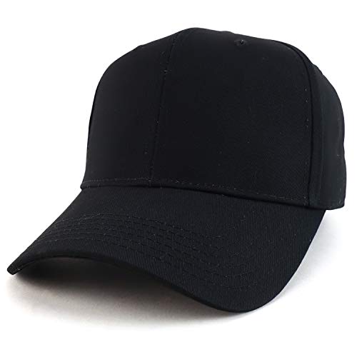 Trendy Apparel Shop High Profile Sturctured Plain Back Casual Baseball Cap