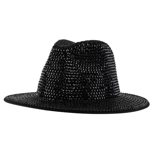 Trendy Apparel Shop Rhinestone Studded Bling Western Cowboy Cowgirl Hat