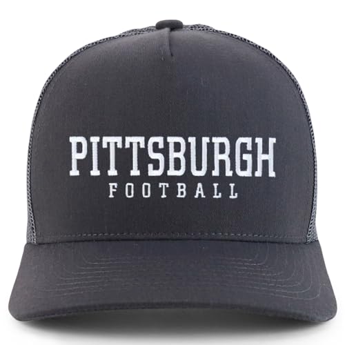Trendy Apparel Shop Pittsburgh Embroidered 5 Panel Snapback Trucker Cap