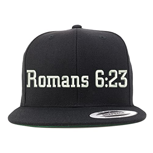 Trendy Apparel Shop Romans 6:23 Embroidered Flatbill Snapback