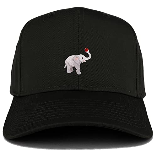 Trendy Apparel Shop Elephant Patch Strutured Baseball Cap