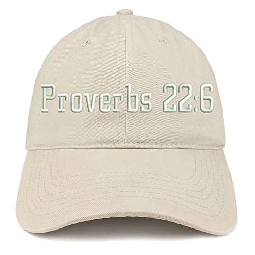 Trendy Apparel Shop Proverbs 22: 6 Low Profile Soft Cotton Baseball Cap