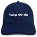 Trendy Apparel Shop Always Grateful Embroidered Cotton Unstructured Low Profile Dad Hat