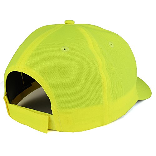 Trendy Apparel Shop Solid Enhanced Visibility Safety Flourescent Structured Ball Cap
