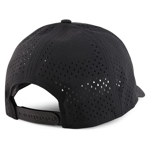 Trendy Apparel Shop Oversize XXL Laser Cut Holes Back Performance Snapback Ball Cap