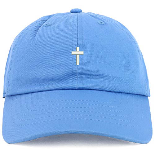 Trendy Apparel Shop Youth Cross Adjustable Soft Crown Baseball Cap