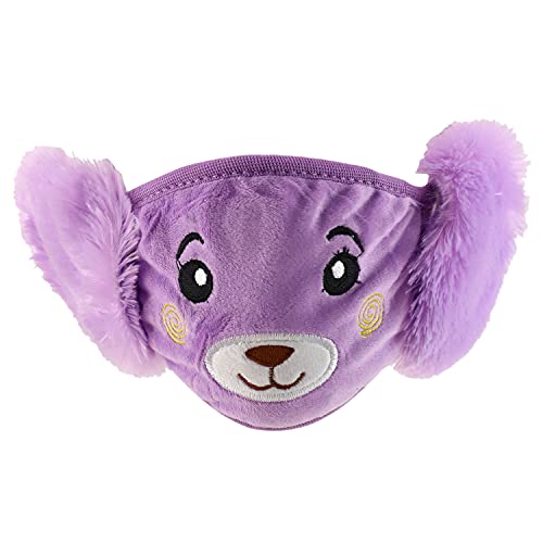 Trendy Apparel Shop Kids Winter Animal Face Breathable Bear Mask & Earmuffs