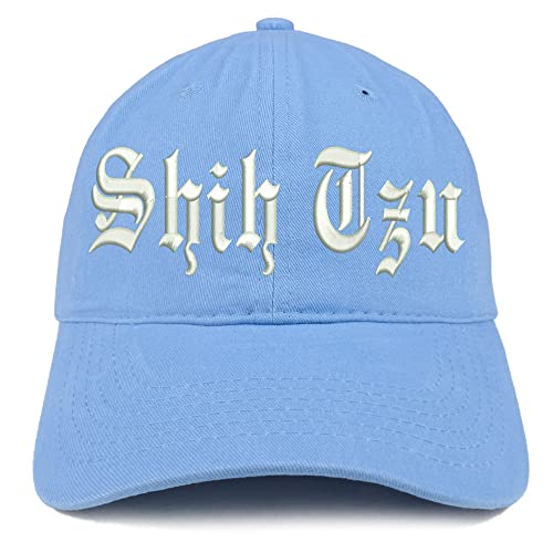 Trendy Apparel Shop Old English Shih Tzu Low Profile Soft Cotton Baseball Cap