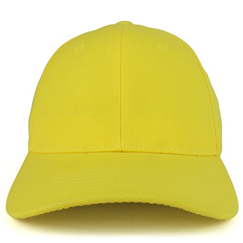 Trendy Apparel Shop Plain Structured Crown Adjustable Baseball Cap