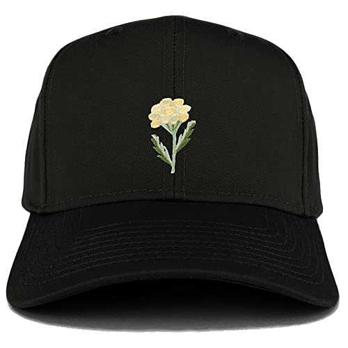 Trendy Apparel Shop Chrysanthemum Patch Strutured Baseball Cap