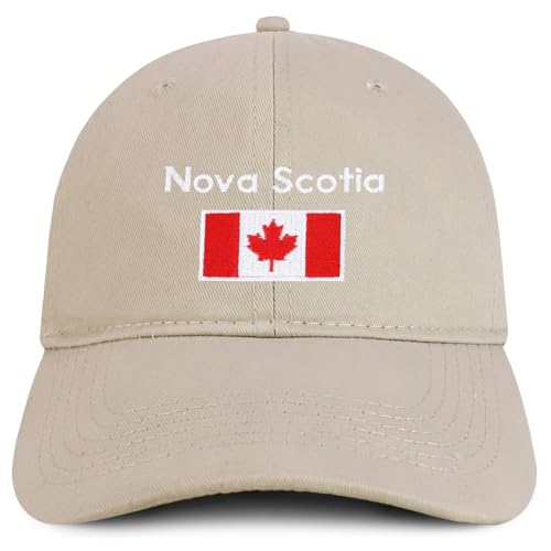 Trendy Apparel Shop Nova Scotia with Canadian Flag Embroidered Cotton Low Profile Dad Hat