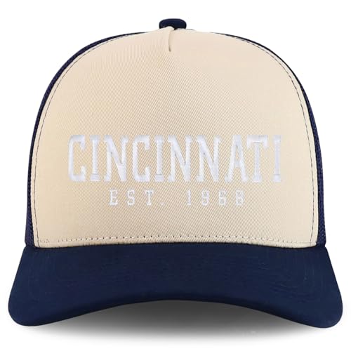 Trendy Apparel Shop Cincinnati Est.1968 Embroidered 5 Panel Snapback Trucker Cap