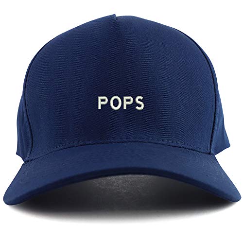 Trendy Apparel Shop Pops Embroidered Oversized 5 Panel XXL Baseball Cap