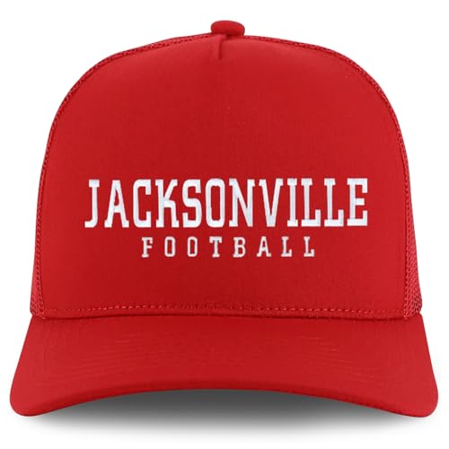 Trendy Apparel Shop Jacksonville Embroidered 5 Panel Snapback Trucker Cap