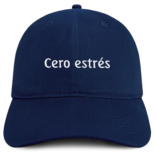 Trendy Apparel Shop Cero estres Embroidered Cotton Low Profile Dad Hat