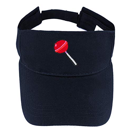 Trendy Apparel Shop Lollipop Patch Cotton Summer Visor Cap