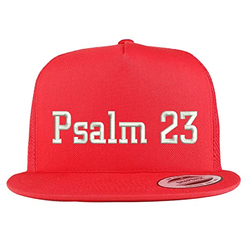 Trendy Apparel Shop Psalm 23 5 Panel Flatbill Trucker Cap