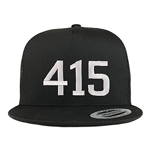 Trendy Apparel Shop 414 San Francisco CA Old English 5 Panel Flatbill Trucker Cap
