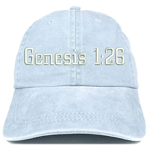 Trendy Apparel Shop Genesis 1:26 Washed Pigment Dyed Baseball Cap