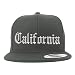 Trendy Apparel Shop California State Old English Embroidered Flatbill Snapback