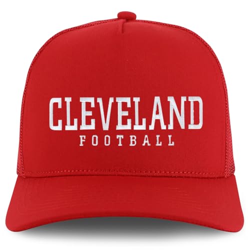 Trendy Apparel Shop Cleverland Embroidered 5 Panel Snapback Trucker Cap