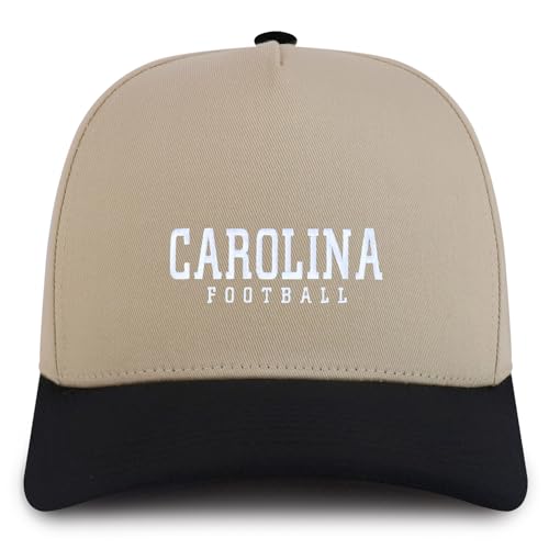 Trendy Apparel Shop Carolina Embroidered 5 Panel Structured Baseball Cap