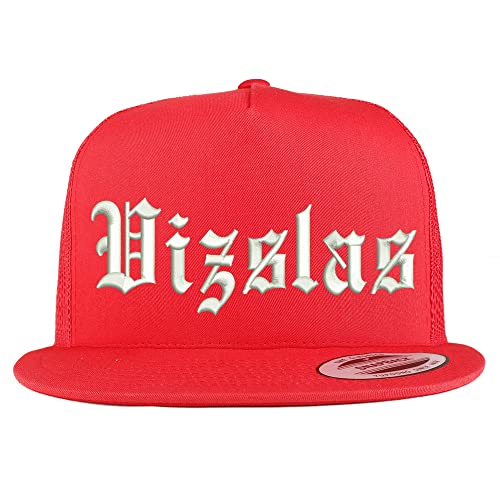 Trendy Apparel Shop Old English Vizslas 5 Panel Flatbill Trucker Cap