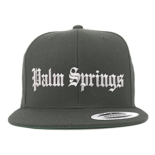 Trendy Apparel Shop Palm Springs Old English Embroidered Flatbill Snapback
