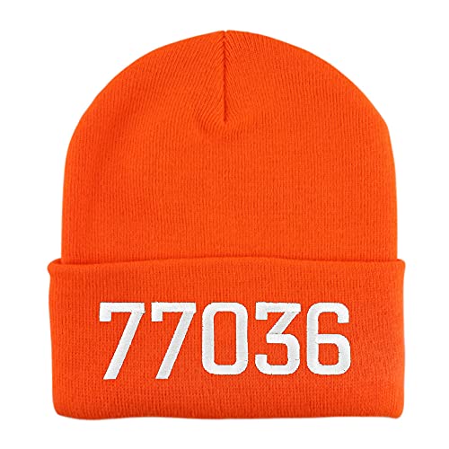 Trendy Apparel Shop 77036 Houston TX Old English Embroidered Long Cuff Beanie