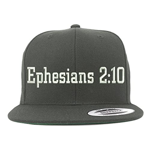 Trendy Apparel Shop Ephesians 2:10 Embroidered Flatbill Snapback