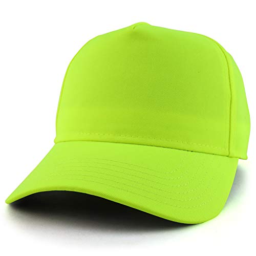 Trendy Apparel Shop Neon 5 Panel Structured Polyester Twill Baseball Cap